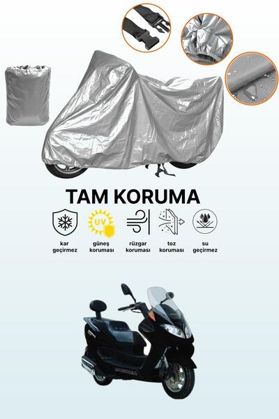 dokaca Gray Mondial 150 Zat Compatible Motorcycle Cover, Protective Cover, Mo...
