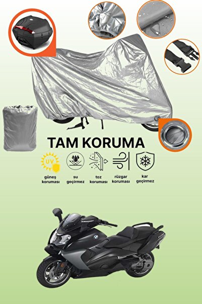 dokaca Grey Lock and Tail Bag Compatible Bmw C 650 Gt Compatible Motorcycle T...