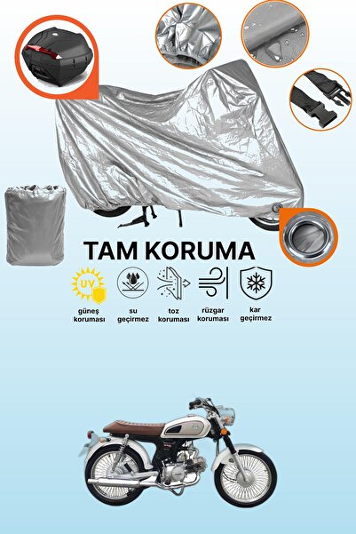 dokaca حقيبة خلفية رمادية اللون ومتوافقة مع قماش الدراجة النارية Kuba RX9 50 ...