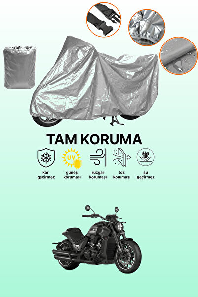 dokaca Gray Rks C1002 V Compatible Motorcycle Cover, Protective Cover, Motor ...