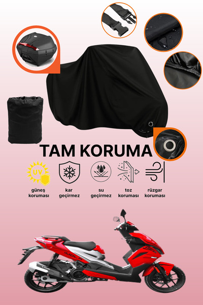 dokaca غطاء دراجة نارية متوافق مع يوكي إيمولا 125، غطاء واقي متوافق مع اللون ...