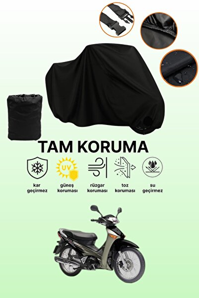 dokaca غطاء محرك متوافق مع هوندا إنوفا 125 باللون الأسود، غطاء واقي، غطاء للدراجات النارية