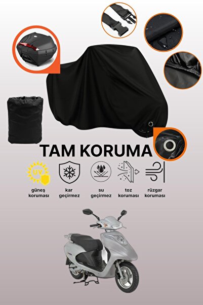 dokaca Black Lock and Tail Bag Compatible Mondial Ritmica 110 Compatible Moto...