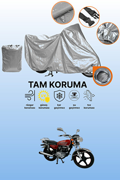 dokaca Gray Lock Compatible Mondial 135 Uag Compatible Motorcycle Cover, Prot...