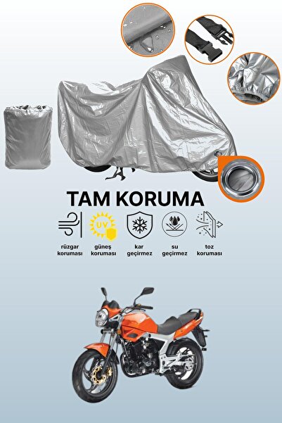 dokaca Gray Lock Compatible Kanuni Gt 170 Compatible Motorcycle Cover, Protec...