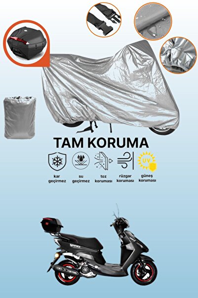 dokaca حقيبة خلفية رمادية متوافقة مع يوكي JJ50QT بيكاسو 50، غطاء محرك متوافق،...