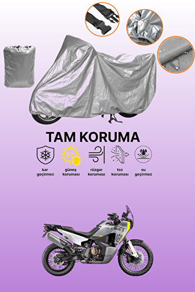 dokaca غطاء دراجة نارية متوافق مع هوسكفارنا نوردن 901 باللون الرمادي، غطاء وا...