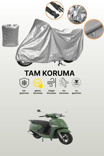dokaca Gray Tail Bag and Lock Incompatible Mondial 50 Exon Compatible Motorcy...