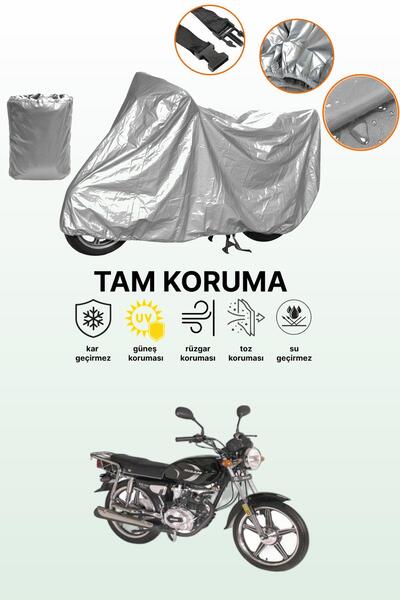 dokaca Gray Bisan Toprak Wrc 100 Compatible Motorcycle Cover, Protective Cove...