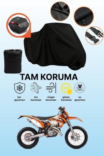 dokaca حقيبة خلفية سوداء متوافقة مع KTM 125 EXC، غطاء دراجة نارية متوافق، غطا...