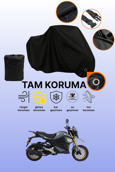 dokaca غطاء دراجة نارية متوافق مع يوكي هامر 125، غطاء واقي أسود متوافق مع الخ...