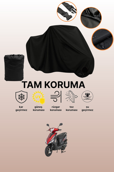 dokaca Black Rear Bag and Lock Incompatible Mondial 50 Loyal Compatible Motor...
