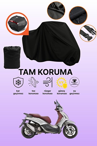 dokaca حقيبة خلفية سوداء متوافقة مع بياجيو بيفرلي سبورت تورينج 350، أي غطاء م...