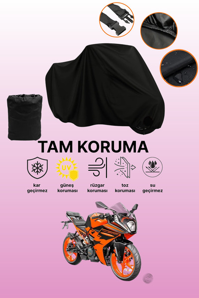 dokaca Black Ktm 200 Rc Compatible Engine Cover, Protective Cover, Motorcycle...