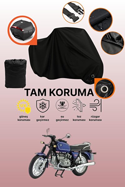 dokaca غطاء دراجة نارية متوافق مع BMW R 60-6، غطاء واقي أسود متوافق مع الخزان...