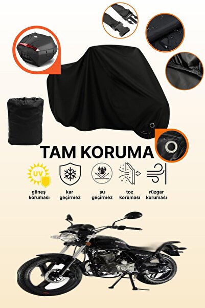 dokaca Black Lock and Tail Bag Compatible Mondial 150 Mr Compatible Motorcycl...