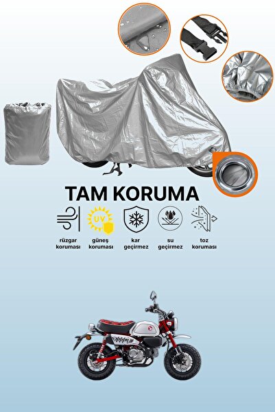 dokaca غطاء محرك متوافق مع هوندا مونكي 125 متوافق مع غطاء المحرك باللون الرمادي