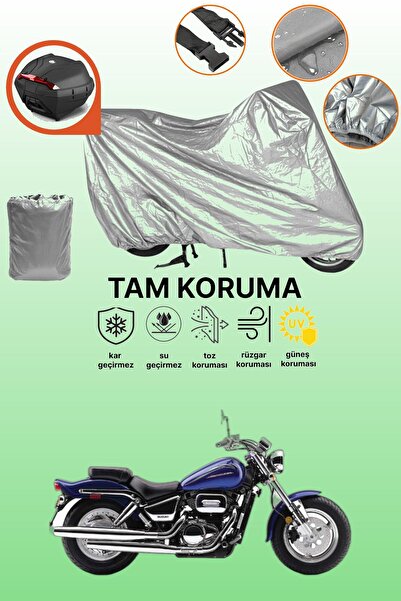 dokaca حقيبة خلفية رمادية متوافقة مع سوزوكي مارودر 800، غطاء واقي للدراجة الن...