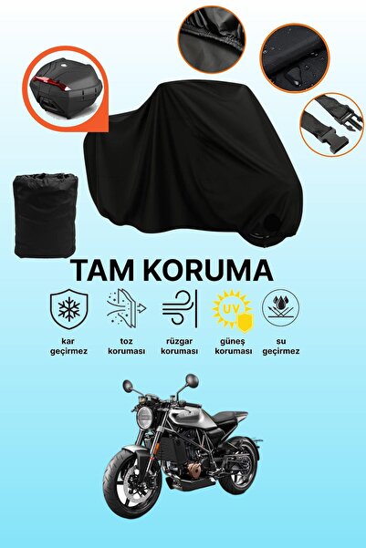 dokaca Black Rear Bag Compatible Husqvarna Vitpilen 401 Compatible Motorcycle...