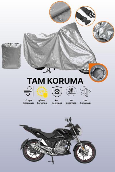 dokaca Gray Lock Compatible Mondial 150 Z-One Compatible Motorcycle Cover, Pr...