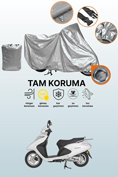 dokaca Gray Lock Compatible Mondial Speedy 110 Compatible Motorcycle Cover, P...