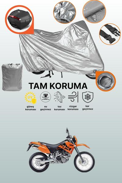 dokaca حقيبة خلفية وقفل رمادي متوافقة مع KTM 640 Adventure، غطاء حماية للدراج...