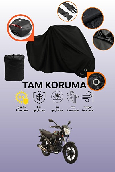 dokaca غطاء دراجة نارية أسود متوافق مع آسيا سويفت 150، غطاء واقي