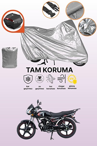 dokaca Gray Tail Bag Compatible Mondial 150 Mg Superboy X Compatible Motorcyc...
