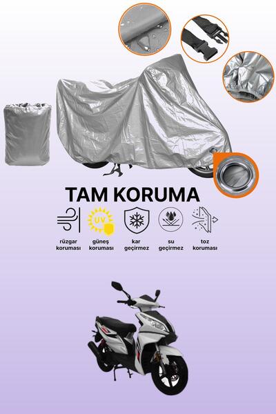 dokaca Gray Lock Compatible Mondial 100 Ardour Compatible Motorcycle Cover, P...