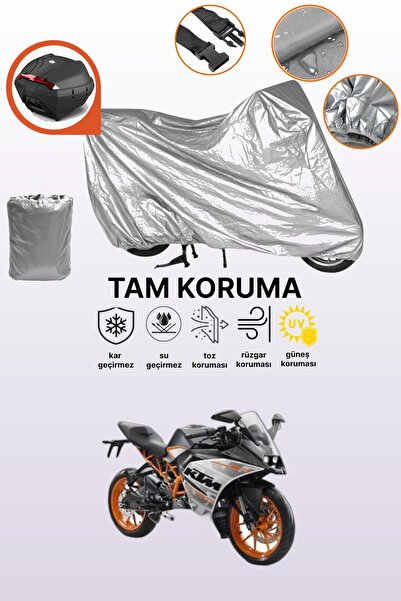 dokaca Gray Rear Bag Compatible Ktm 250 Rc Abs Compatible Motorcycle Tarpauli...