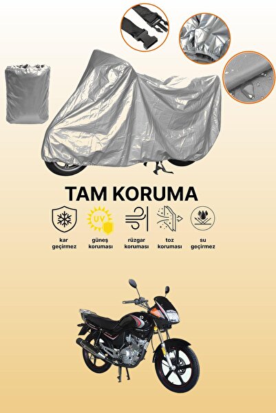 dokaca غطاء دراجة نارية رمادي متوافق مع ماركة Arora AR 125-43 Yebere، غطاء وا...