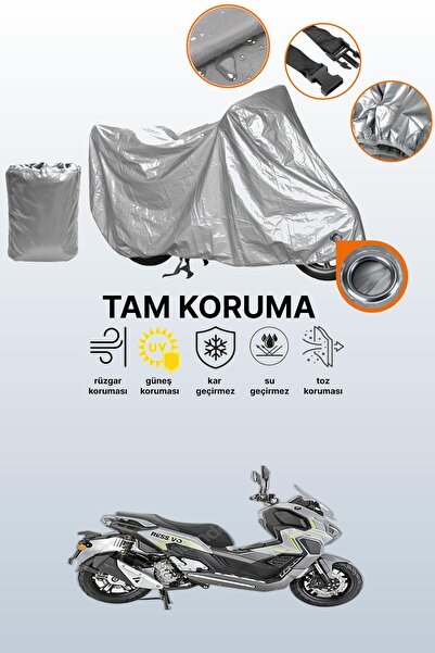 dokaca Gray Lock Compatible Mondial 250 Ressivo Compatible Motorcycle Cover, ...