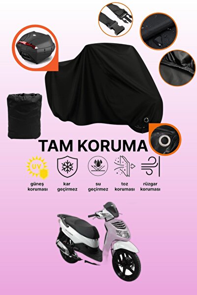 dokaca Black Lock and Tail Bag Compatible Sym Hd Evo 200 Compatible Motorcycl...