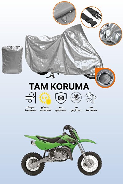 dokaca غطاء محرك متوافق مع كاواساكي KX 65، غطاء واقي متوافق مع اللون الرمادي