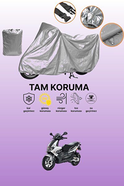 dokaca غطاء دراجة نارية رمادي متوافق مع جيليرا رانر 200 إس تي، غطاء واقي، غطا...