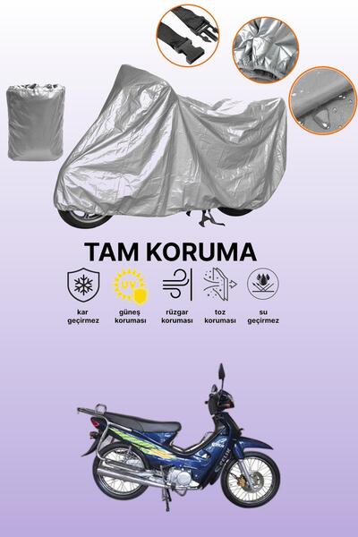 dokaca غطاء دراجة نارية متوافق مع موتور كوب 110 من الفولاذ الرمادي، غطاء واقي...