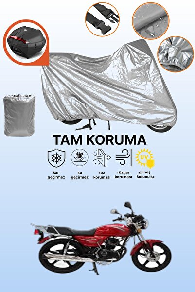 dokaca Gray Rear Bag Compatible Mondial 150 Mg King Compatible Motorcycle Tar...