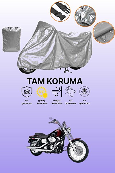 dokaca غطاء دراجة نارية رمادي اللون من هارلي-ديفيدسون داينا وايد جلايد FXDWGI...