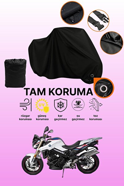 dokaca Black Lock Compatible Bmw F 800 R Compatible Motorcycle Tarpaulin, Pro...