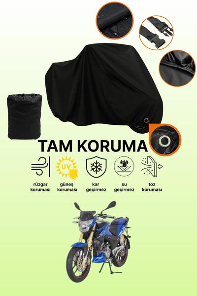 dokaca Black Lock Compatible Mondial 180 Z-One S Compatible Motorcycle Tarpau...