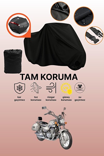 dokaca Black Tail Bag Compatible Mondial 250 Mct Compatible Motorcycle Tarpau...