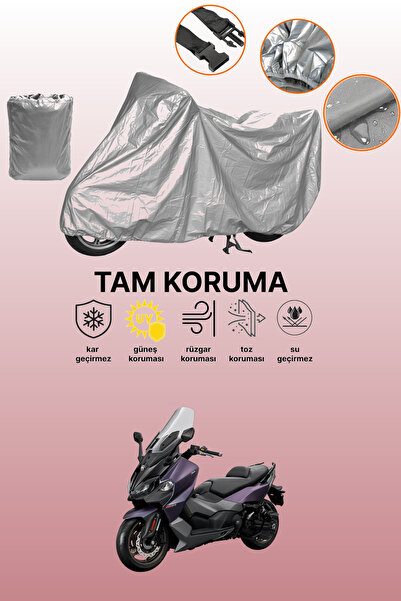 dokaca Gray Sym Maxsym Tl 508 Compatible Motorcycle Cover, Protective Cover, ...
