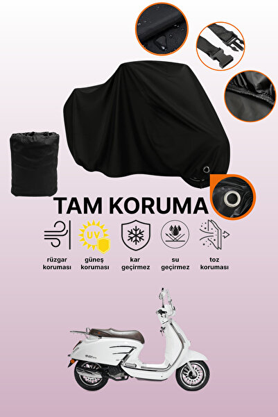 dokaca Black Lock Compatible Rks Bitter 50 Pro Compatible Motorcycle Tarpauli...