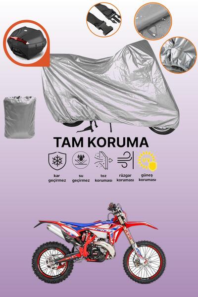 dokaca حقيبة خلفية رمادية متوافقة مع غطاء المحرك المتوافق مع سباقات إندورو Be...