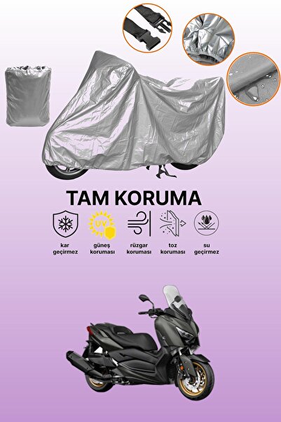 dokaca Gray Yamaha X-Max 400 Tech Max Compatible Motorcycle Cover, Protective...