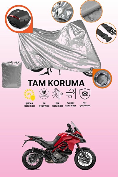 dokaca غطاء حماية رمادي اللون متوافق مع الدراجة النارية Ducati Multistrada 95...