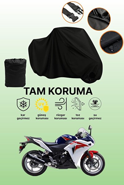 dokaca Black Honda Cbr 250 R Compatible Motorcycle Cover, Protective Cover, M...