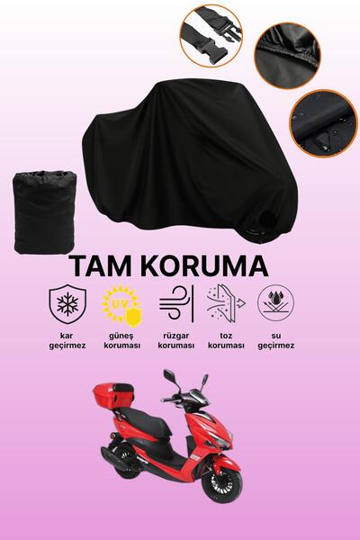dokaca غطاء محرك متوافق مع Black Kuba Pesaro 125 X، غطاء واقي، غطاء دراجة نارية