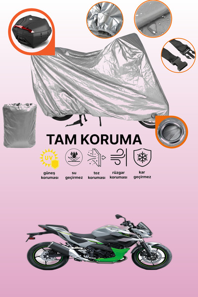 dokaca غطاء حماية رمادي اللون متوافق مع دراجة كاواساكي نينجا 7 الهجينة، غطاء ...