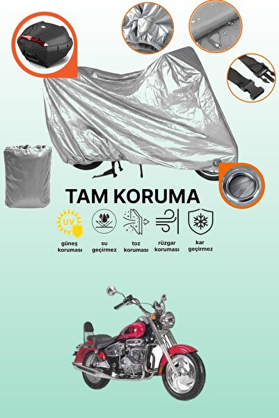 dokaca Gray Lock and Tail Bag Compatible Kanuni Caracal 200 Compatible Motorc...